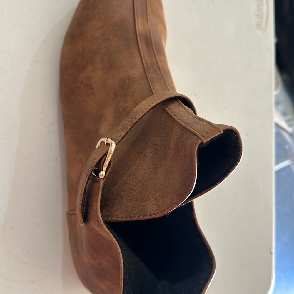 Men's Viking Knight Prince Vintage Brown Buckle Leather Boots Short Flat Shoes